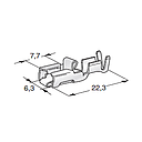 FASTON ANTISF F630; Cable cross section: 0.5-1.5; Material: CuZn-Sn 