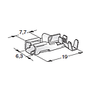 FASTON ANTISF F630 FLAG; Cable cross-section: 1-2.5; Material: CuZn-Sn 