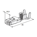 MAXI WP F800 with clip; Cable cross-section: 1.5-2.5mm²; Material: CuZn-Sn 