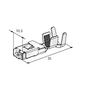 POWER F800P with CLIP - cable cross-section: 8-10mm² - material: CuNi-Sn 