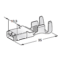 Flat receptacle F800 1.5-2.5mm² 