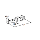 PIN TERMINAL L25 M3.5 - Cable cross section: 4-6mm² - Material: CuSn-Sn 