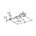 For SEAL CONNECTORS - 070 M150 - cable cross-section: 0.75-1.5mm² - material: CuZn-Sn 