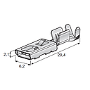 Flat receptacle F480 0.50-1mm² 