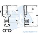 Flat receptacle with locking lug 9.5mm - Cable cross-section: 4mm²-6mm² - Material: CuZn 