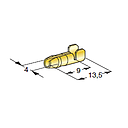 PIN TERMINAL L13 M4 - Cable cross-section: 1-2.5mm² - Material: CuZn 