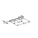 PIN TERMINAL L20 M2.1 for water temperature - cable cross-section: 0.5-1mm² - material: CuZn-Sn 