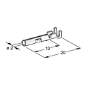 PIN MATE-N-LOK F2 - Cable cross-section: 0.5-2.5mm² - Material: CuZn-Sn 