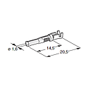 PIN Econoseal F15 - Cable cross-section: 0.5-1.5mm² - Material: CuZn-Sn 