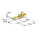 FASTON M480; Cable cross section: 0.3-1; Material: CuZn 