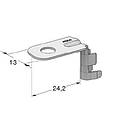 Ring cable lug SMT B G90 - Hole M8 - Cable cross section: 2.5-4mm² - Material: CuZn-Sn 