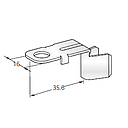 Ring cable lug SMT C G90 - Hole: M8 - Cable cross section: 50-70mm² - Material: CuZn-Sn 