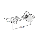 Ring cable lug SQR A G40 - Hole: M6 - Cable cross section: 25-40mm² - Material: CuZn-Sn 