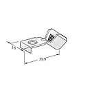 Ring cable lug SQR A G45 - Hole: M8 - Cable cross section: 25-40mm² - Material: CuZn-Sn 