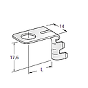 Ring cable lug PTC G90 - Hole: M8 - Cable cross section: 2.5-4mm² - Material: Cu-Sn 