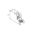 Ring cable lug FL15 G90 - Hole: M6 - Cable cross section: 25-35mm² - Material: Cu-Sn 