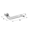 Ring cable lug CBA J81 L4 - M8 - Cable cross section: 10-20mm² - Material: Cu-Sn 