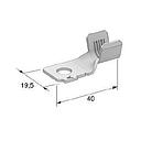 Crimp contact Mega W62 Pol.A - Cable cross section: 25-40mm² - Hole: M8 - Mat .: Cu-Sn 