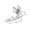 Ring cable lug D21 hole: M8 - cable cross-section: 16-41mm² - material: CuZn-Sn 