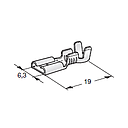 FASTON F630; Cable cross section: 1.5-2.5; Material: CuZn-Sn coil 