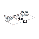 For SEAL CONNECTORS - Metripack M280 - Cable cross-section: 1-2.5mm² - Material: CuSn-Sn 