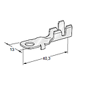 Ring cable lug SMT B - Hole: M6 - Cable cross section: 2.5-4mm² - Material: CuZn-Sn