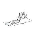 Ring cable lug SMT A - Hole M6 - Cable cross section: 4-8mm² - Material: CuZn-Sn 