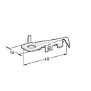 Ring cable lug RVS B - Hole: M6 - Cable cross section: 2.5-4mm² - Material: Cu-Sn 