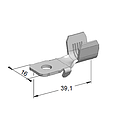 Ring cable lug SQR C MY03 - Hole: M6 - Cable cross section: 10-25mm² - Material: CuZn-Sn 