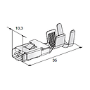 MAXI WP F800 with clip; Cable cross-section: 1.5-2.5mm²; Material: CuZn-Sn coil 