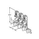 UNI 630 bus bar with clip - cable cross-section: 2-3mm² - material: CuSn-Sn 