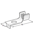 Ring cable lug SQR B - Hole: M10 - Cable cross section: 25-35mm² - Material: CuZn-Sn 