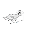 Ring cable lug SQR C SX - Hole: M10 - Cable cross section: 25-40mm² - Material: CuZn-Sn 