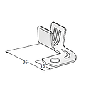 Ring cable lug CBA SX G90 - M8 - cable cross section: 50-70mm² - material: CuZn-Sn - coil 