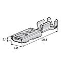 Flat receptacle F480 1.5-2.5mm² on spool