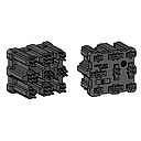 200300BK Mini relay socket for PCB mounting - 5-pole - press-fit contacts 5 x 6.3mm