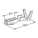 For SEAL CONNECTORS - plug sleeve - cable cross-section: 1.5-2.5mm² - material: CuSn-Sn 