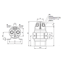 RELAY SERIES 29 - 200A - 12V - without Diode - M8 - with side flange - NC contact