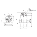 RELAY SERIES 29 350A 12V - Diode - with side flange