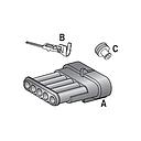 SUPERSEAL (5-pin) 1.5 KIT A + B + C 4423690 