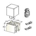 KIT mini relay socket + crimp contacts + mounting plate 