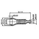 Rubber cap for Superseal, 2-pole 