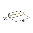 Connector housing FEMALE 2.8 cover white 