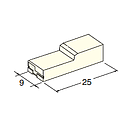 Connector housing FEMALE 6.3 cover white (3) 