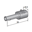 SEAL 2.8 & 6.3 SEAL 2.8 MALE holder black 1-pol.