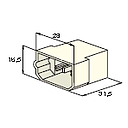 Junction box 4-pole - AMP FASTIN-FASTON 