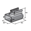 C280 3 & 4-WAY accessory cap for connector 4510810/811 black 