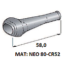 Rubber cap for Superseal connector housing 2-pin. - Cable bushing D: 5mm