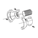 JPT Adapter for Connectors black with 4 x screw and nut; Material: PA66 