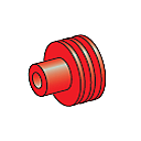 Seal for MTA 280 series; Cable cross-section: 1.2-2.1mm²; Material: silicone: red 